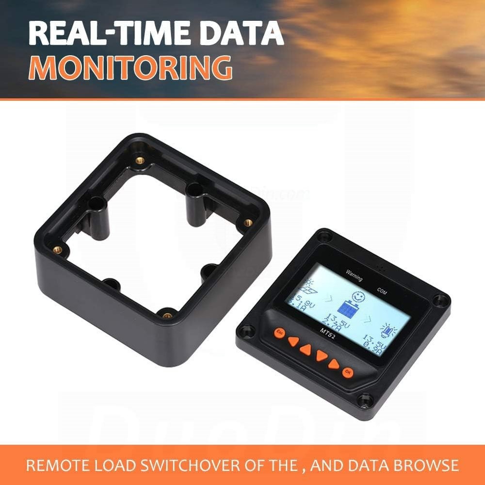 MT-52 Remote Meter MT-52 Solar Controller LCD Display Remote Meter Fit for Tr...
