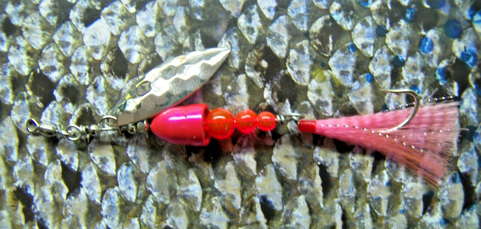 Trout Salmon Steel head Spinner Pink .35 Ounce 9 Grams 1/0 single Hook New USA
