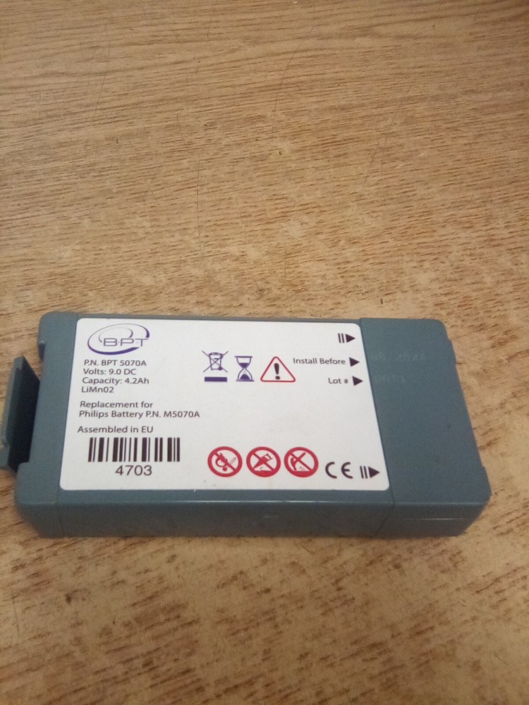 BPT Replacement Battery For Philips M5070A 9V Install Before 08-2024