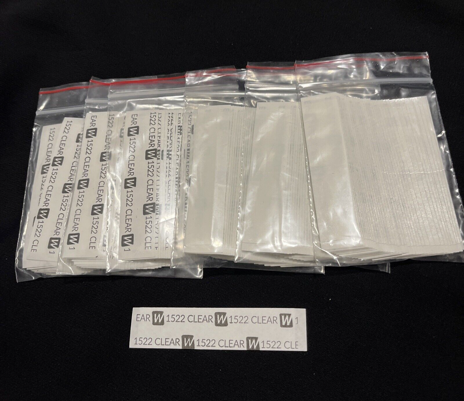 Walker 3M 1522 Hairpiece Tape 216 Pc 3/4” x 3”Straight 6Pack-Poly Wig Toupee-New