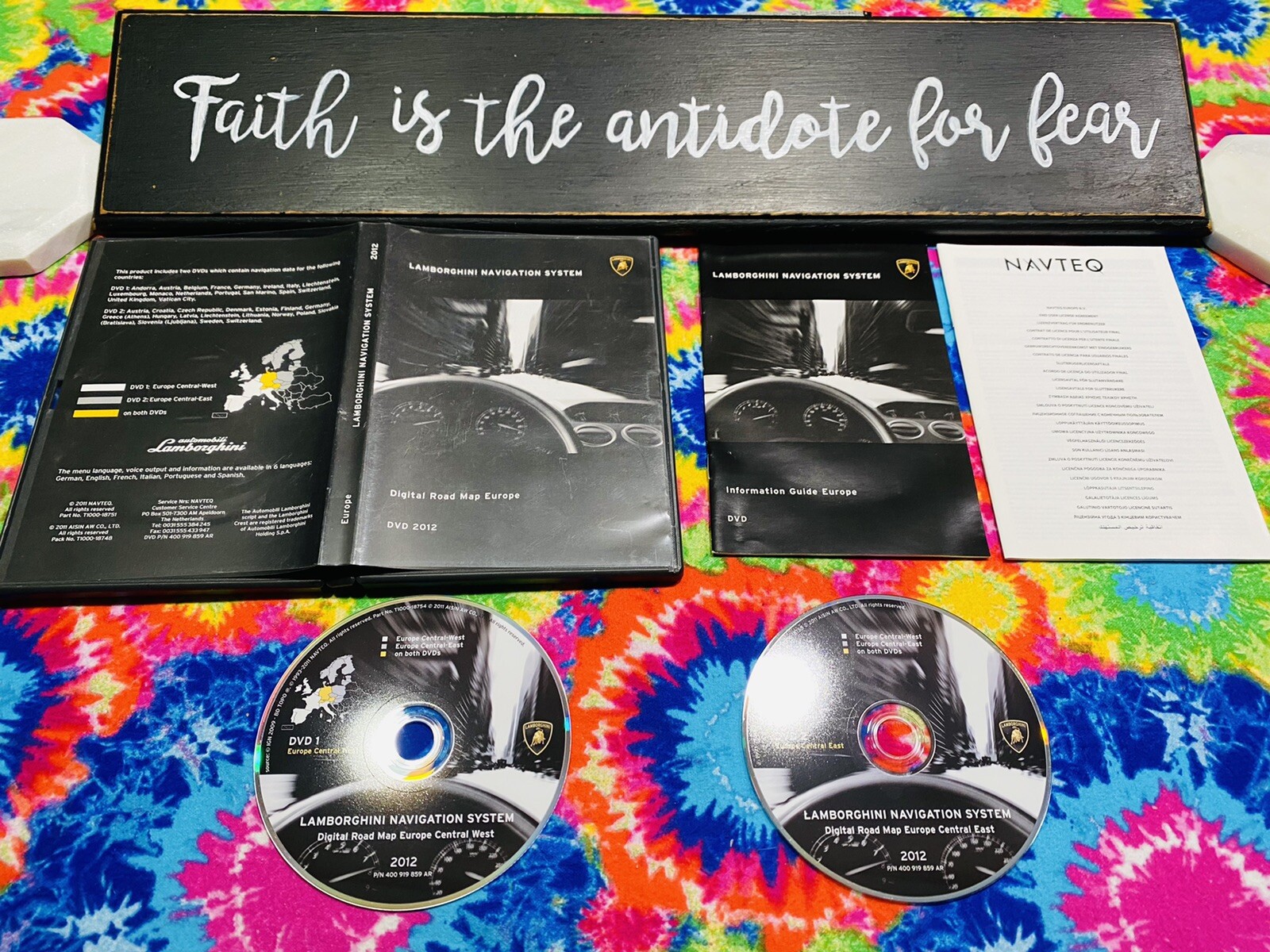 2012 Lamborghini NAVIGATION MAP DISC DVD EUROPE CENTRAL WEST EAST Gallardo LP560