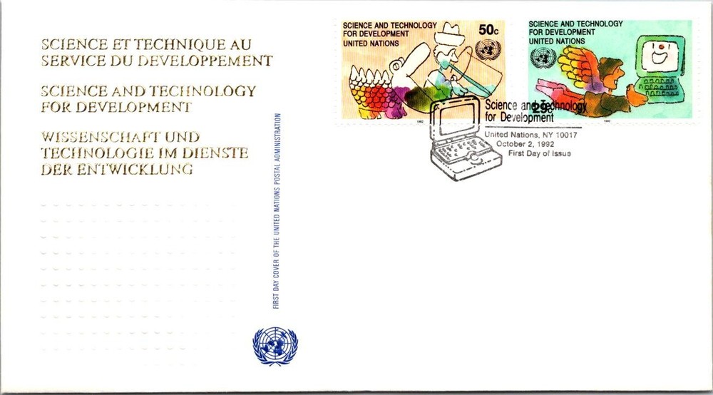 FDC UN 1992 - NY 10017 Science and Technology for Development - A00688