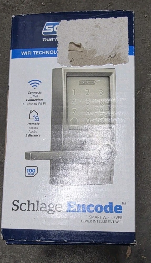 Schlage Encode WiFi Smart Lock, Keyless Entry Touchscreen, FE789WB CEN 619LAT