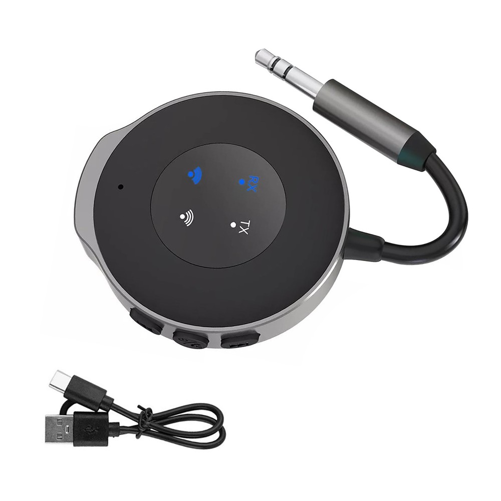 Bluetooth 5.3 Wireless Audio Transmitter Receiver Car Aux Adapter 3.5mm Jack