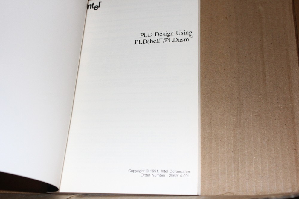 Intel Corp PLD Design Using PLDshell/PLDasm 1991 INTEL