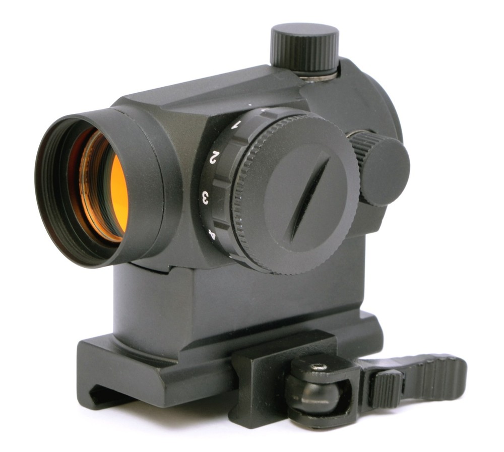 Hammers Mini Compact Red Dot Scope Scope Sight with Riser Mount QD Cam Lever
