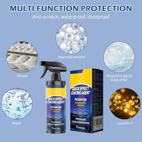 2 Pcs Quick Effect Coating Agent for Car,2026 Upgrade Car Coating Spray–Fast