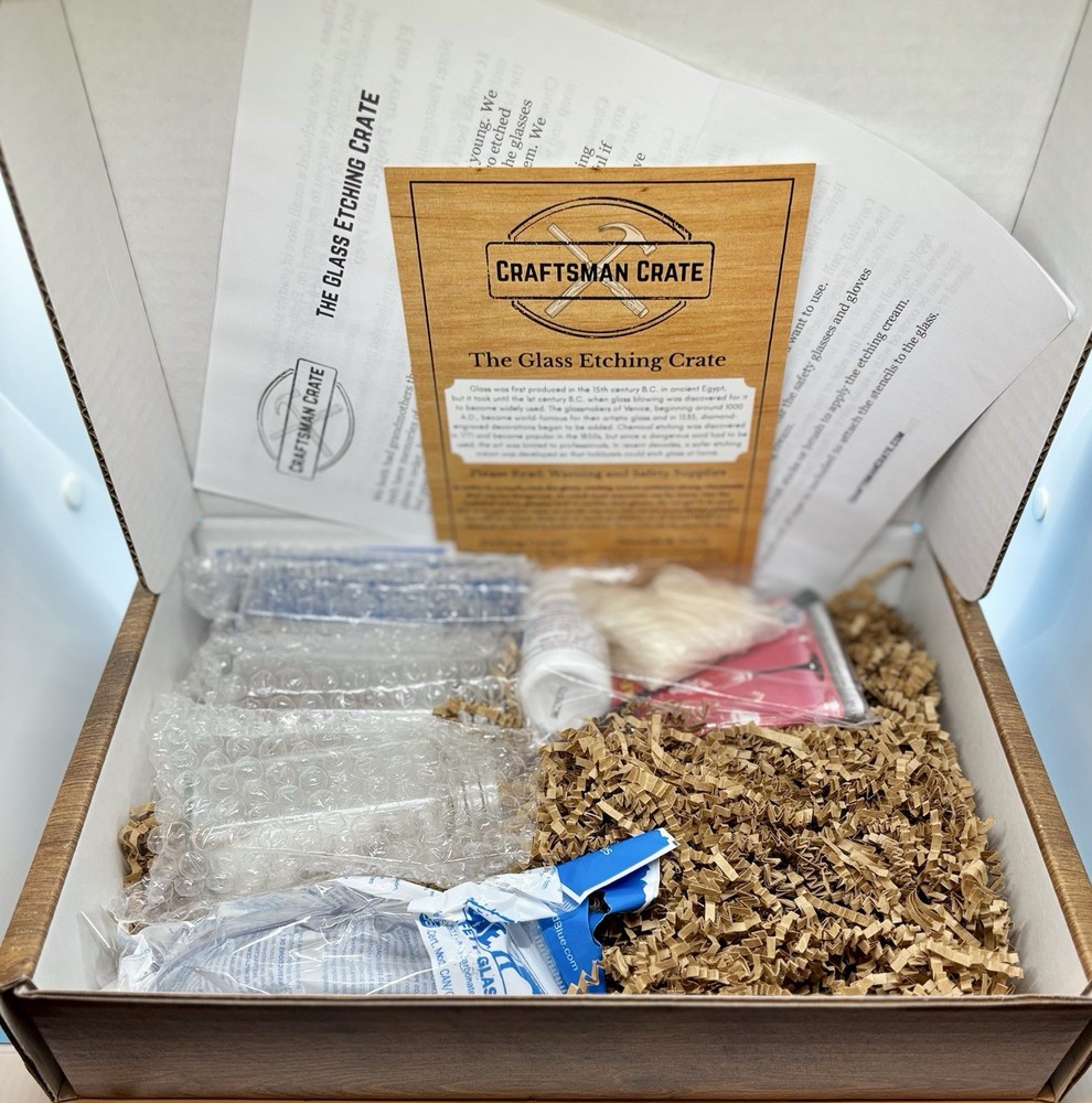 Craftsman Crate NIB - The Glass Etching Crate