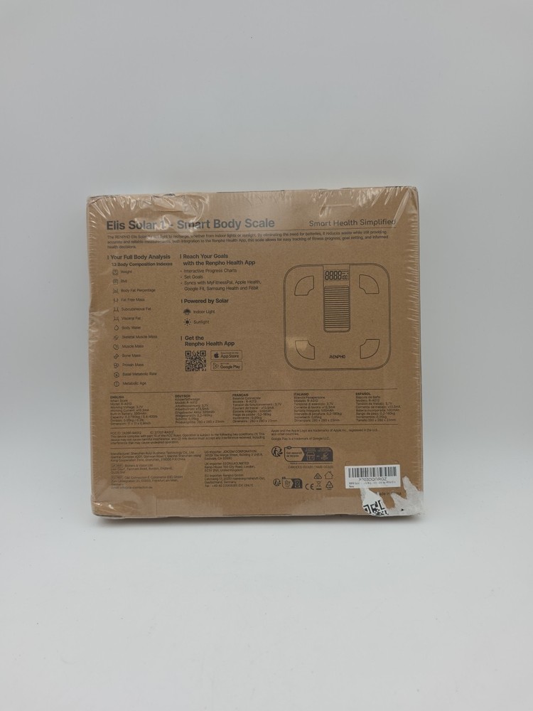 Renpho Elis Solar 1. Smart Body Scale.