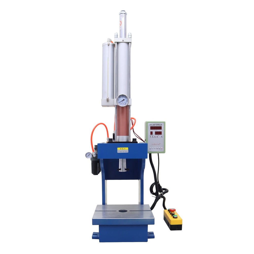 110V Double Button Pneumatic Punch Press Machine 6613lb/3000kg with Controller