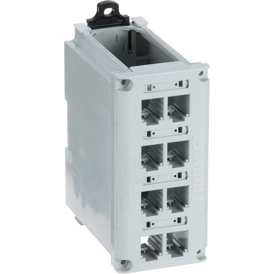 IndustrialNet Mini-Com 8-port DIN Rail Shielded Patch Panel (cdpp8rg-s)