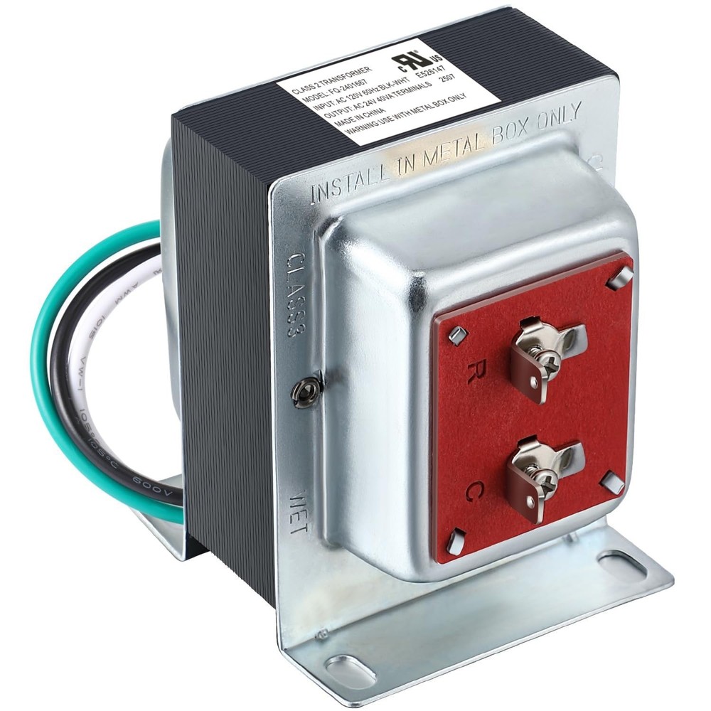 Safe 24 Volt Doorbell Transformer for Ring - Easy Surface Mount Installation Kit