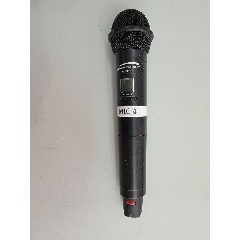 Speco Technologies MUHFHH UHF Frequency Selectable Handheld Microphone EUC!