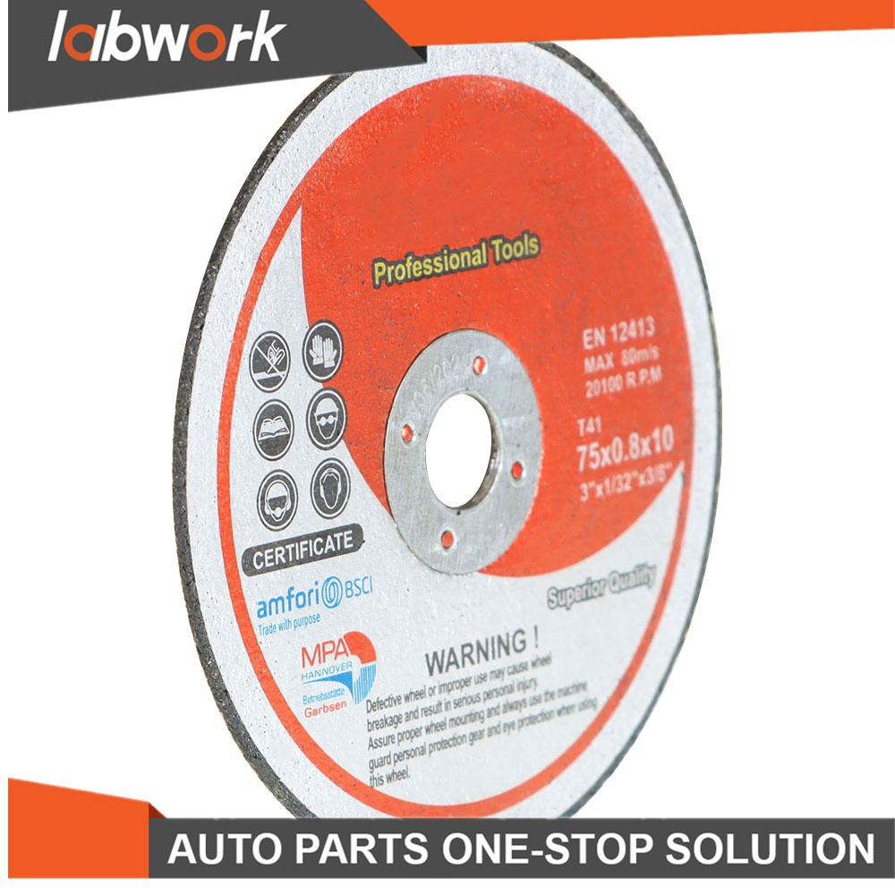 Labwork 25Pcs Cut Off Wheels Metal & Stainless Steel Cutting Discs 3"x1/32"x3/8"