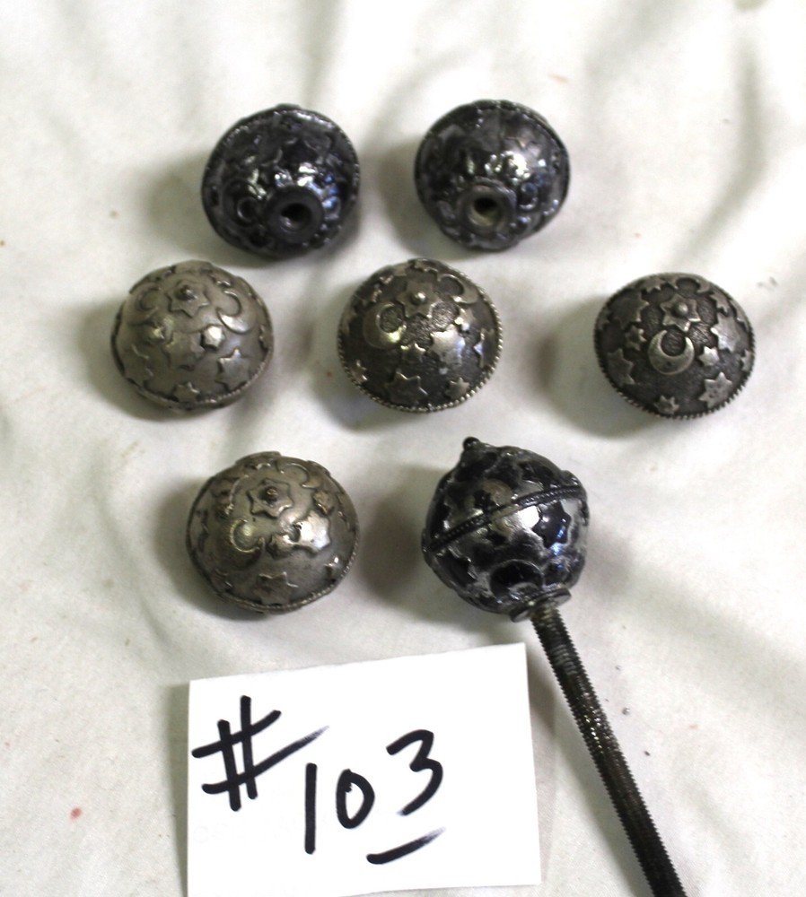 Lamp Finials , Solid ,Round w Stars and Moons