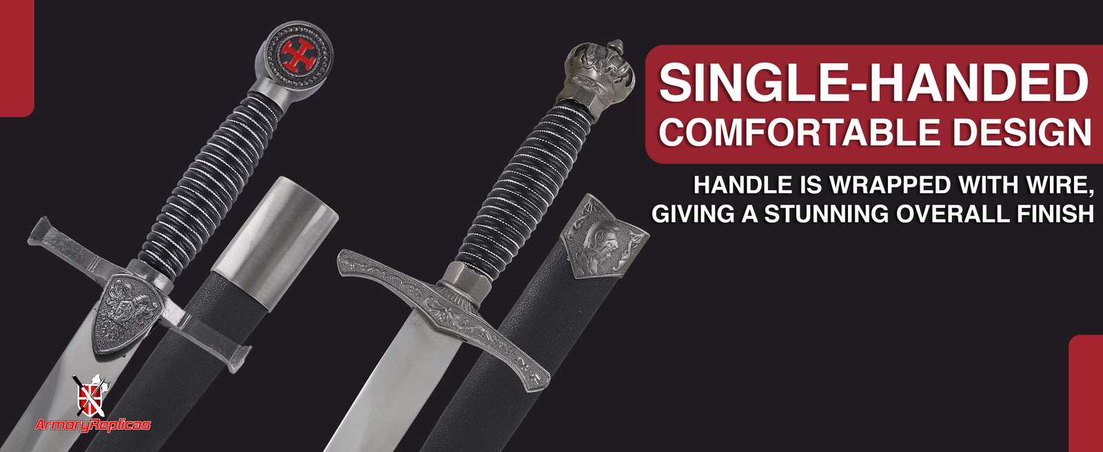 MEDIEVAL KNIGHT HISTORICAL TEMPLAR CEREMONIAL DAGGER COLLECTION W/ SCABBARD