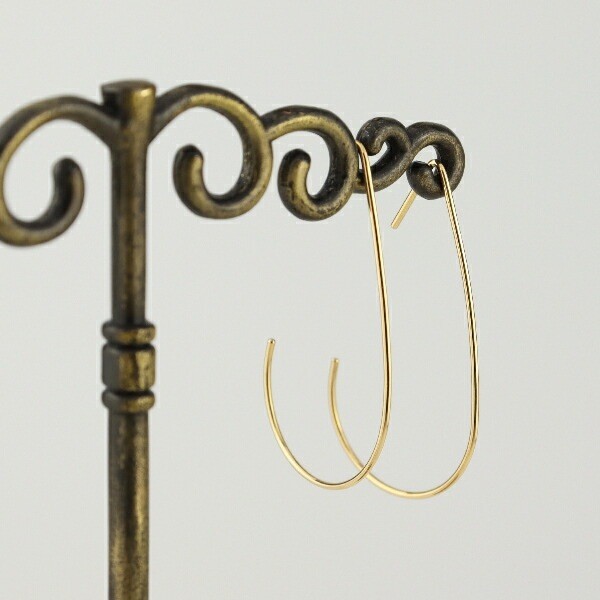 K18 Solid Gold Drop Hook Earrings (Pair)