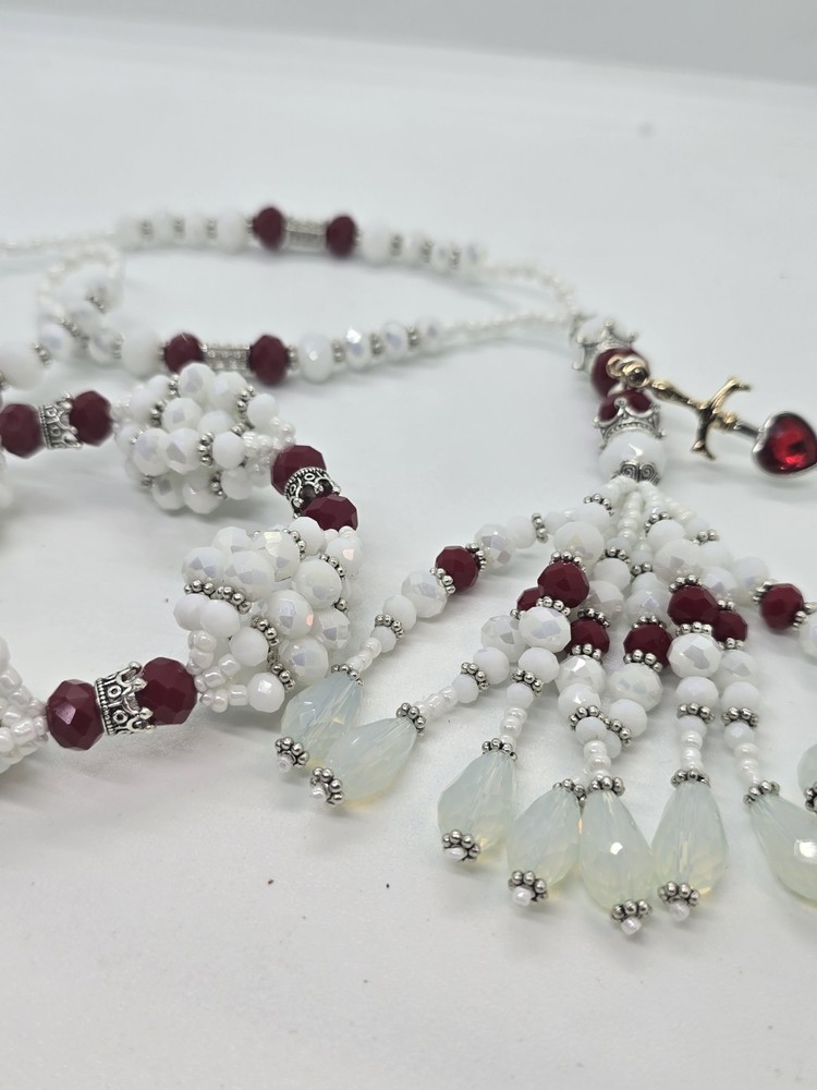 Set de collar e idde Obatala AYAGGUNA DELUXE