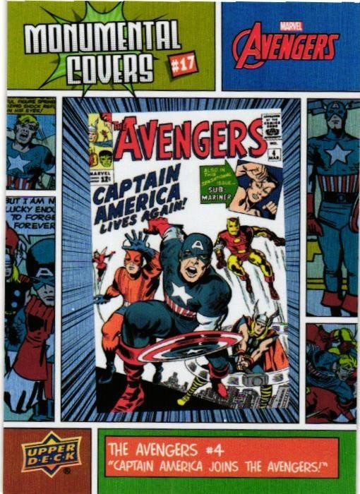 2024 Upper Deck Avengers Monumental Covers Insert, Pick card, complete your set