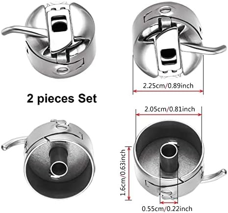 2 Sewing Machine Bobbin Cases Front Loading 15 Class