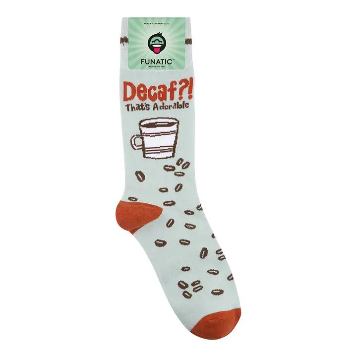 funatic Decaf That’s Adorable Socks Novelty Decor