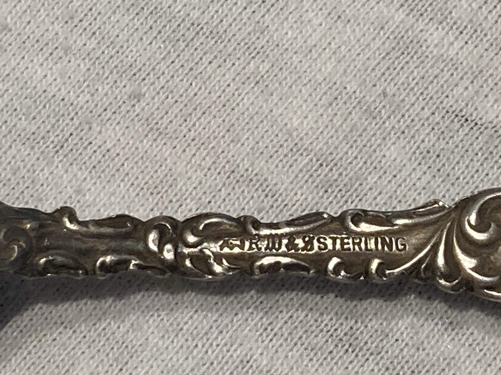 Robert Wallace & Sons RW&S Sterling Silver Spoon 1892 ETHEL Monogram Feb 24 1894