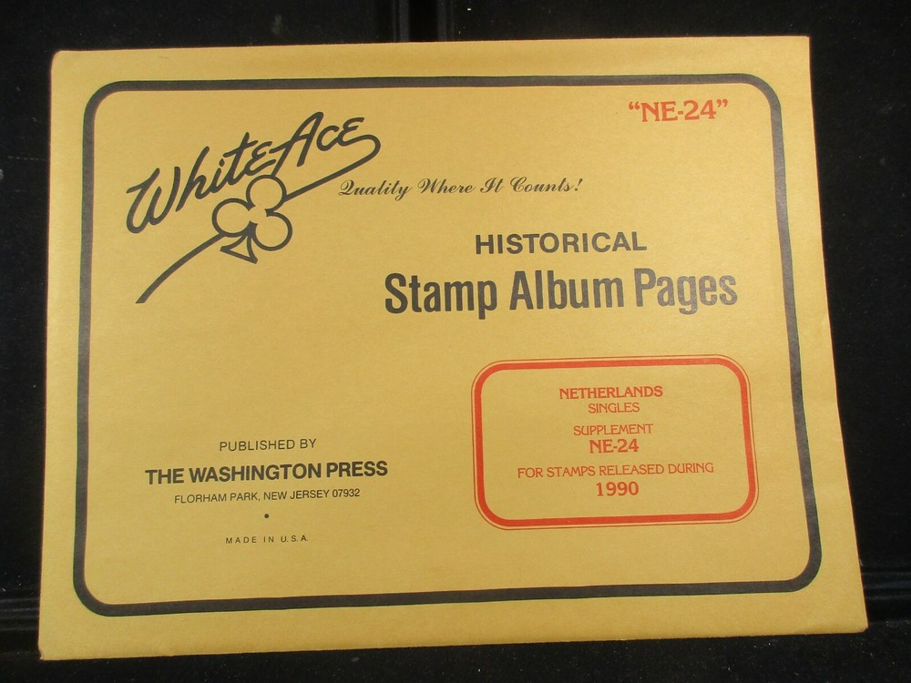 "WHITEACE" NETHERLANDS SUPPLEMENT "NE-24" 1990 SINGLES W/FREE SHP.