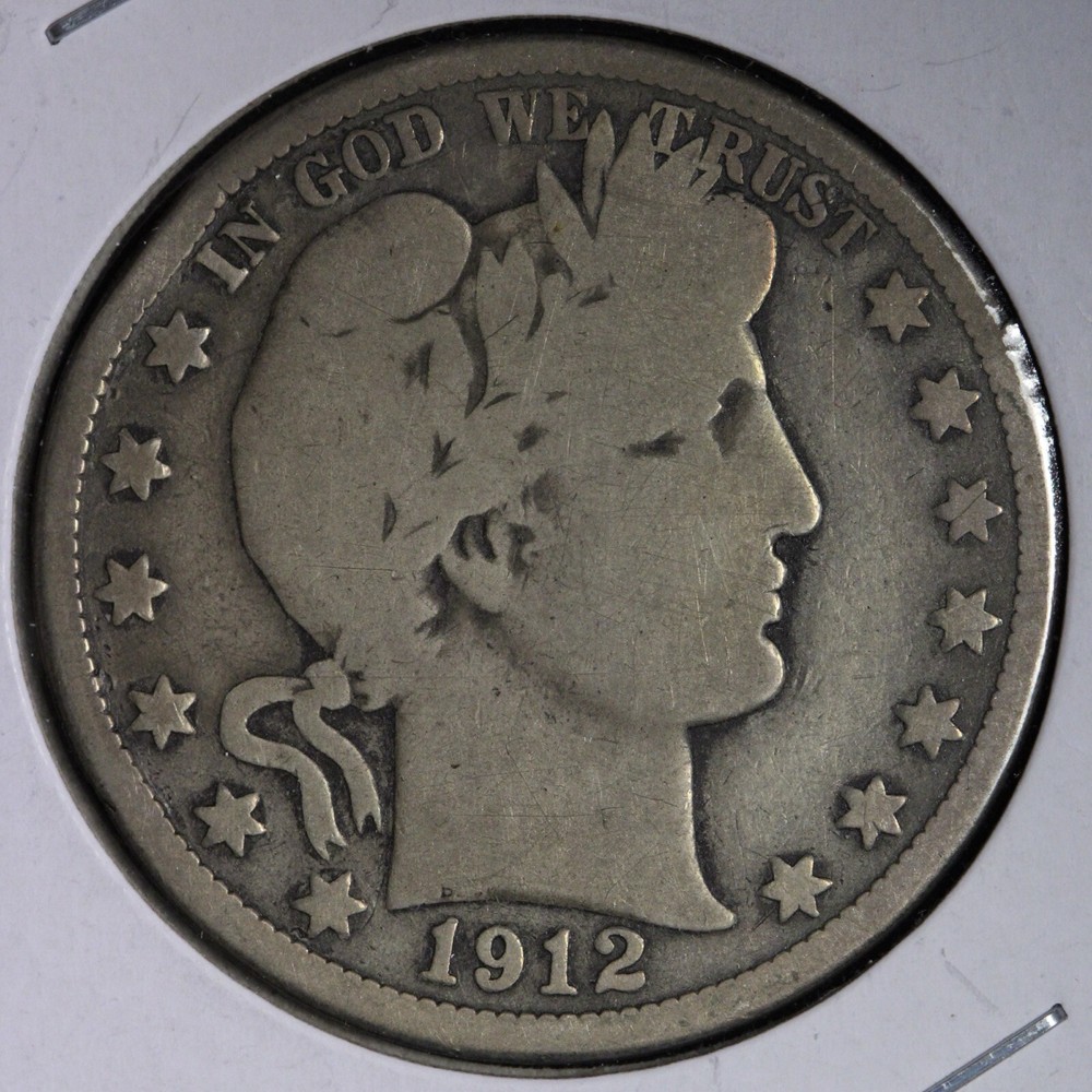 1912 Barber Half Dollar VG E518 QXCX