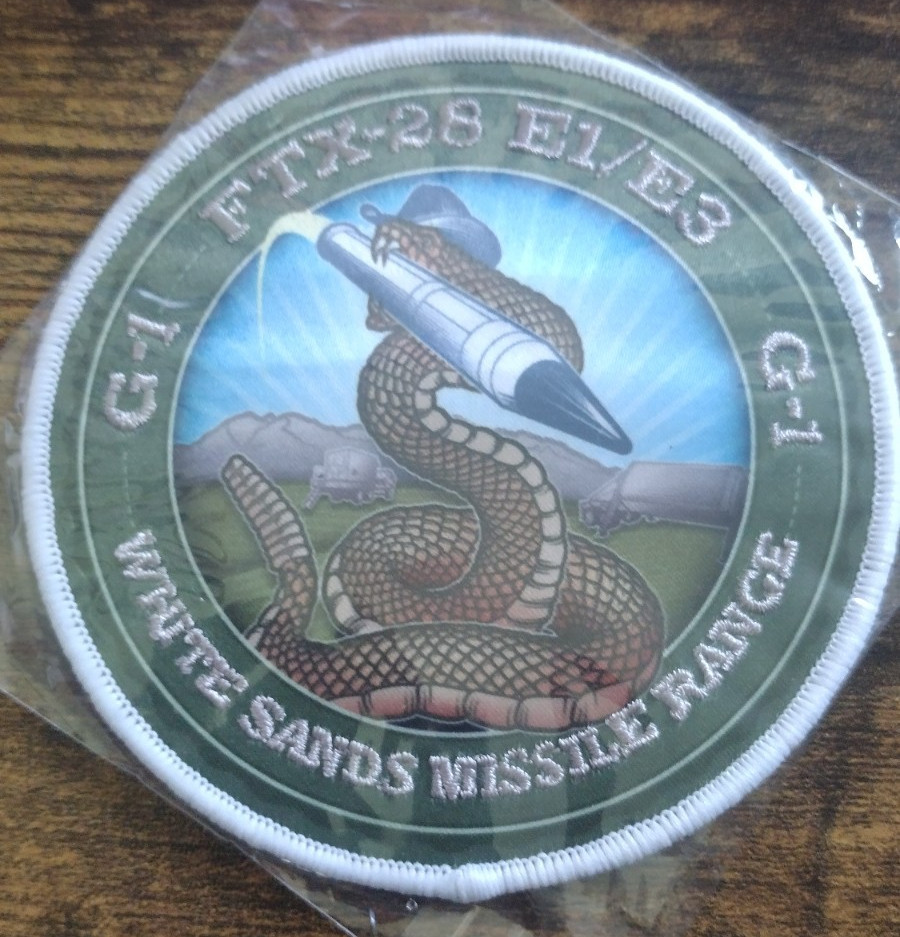 THAAD G-1 FTX-28 E1/E3 Patch - MDA Lockheed - White Sands Missile Range
