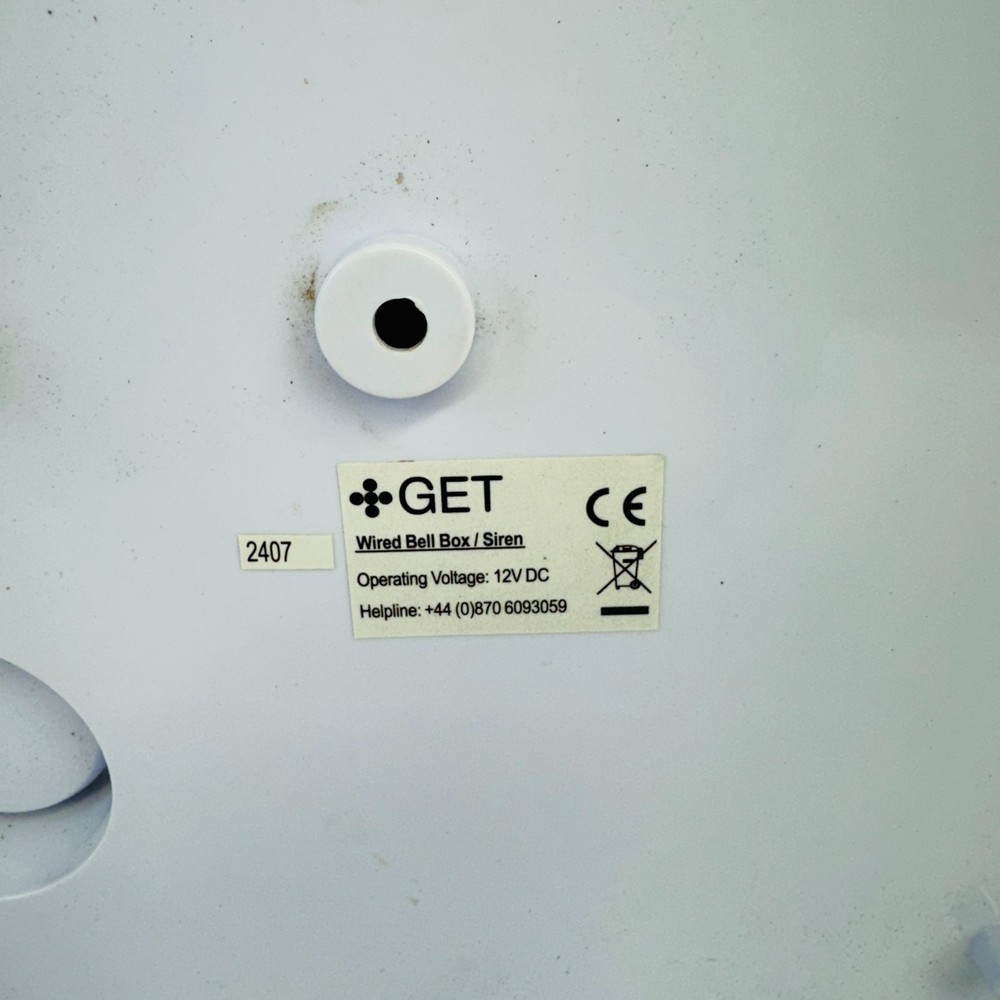 GET Wired Alarm Bell Box 12V DC Siren Strobe Unit – Security System