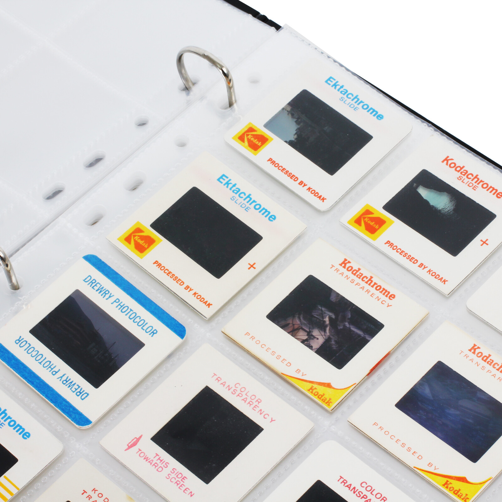 100Sheets 135 35mm Acid-free Archival Storage Pages Sleeves Slide Film Negative