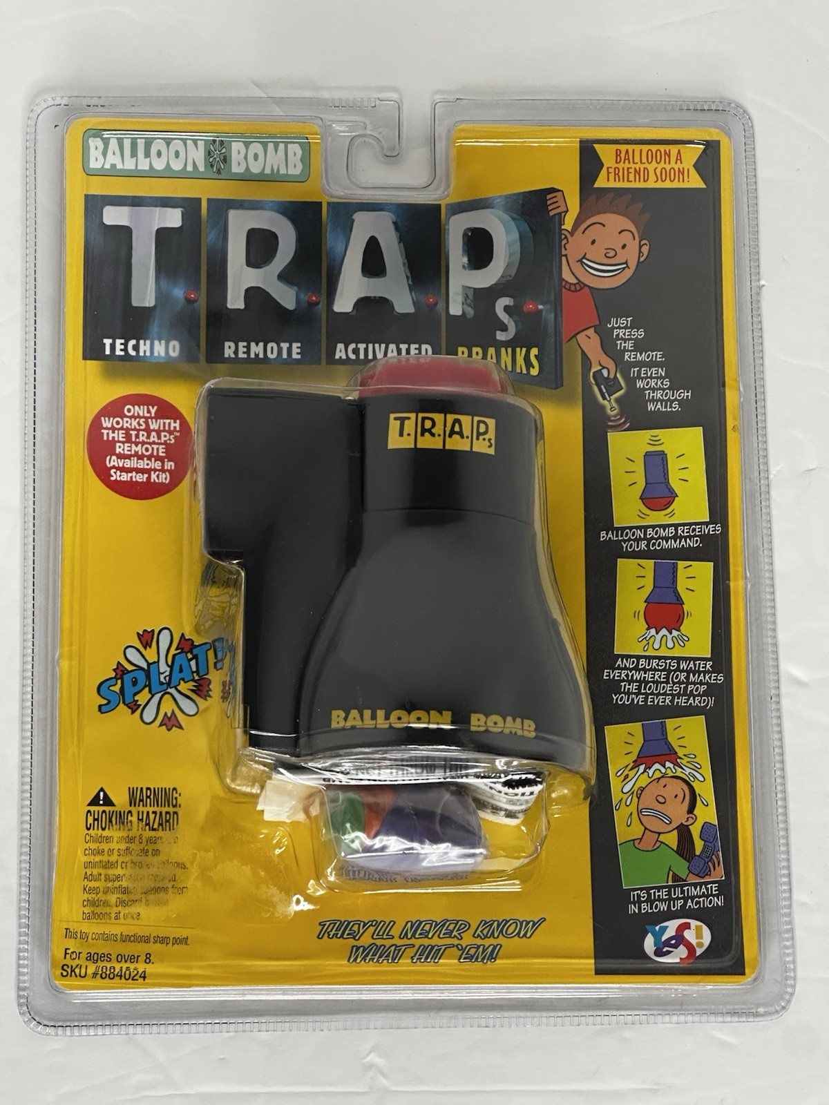 TRAP Techno Remote Activated Pranks - Balloon Bomb w/Balloons NIB