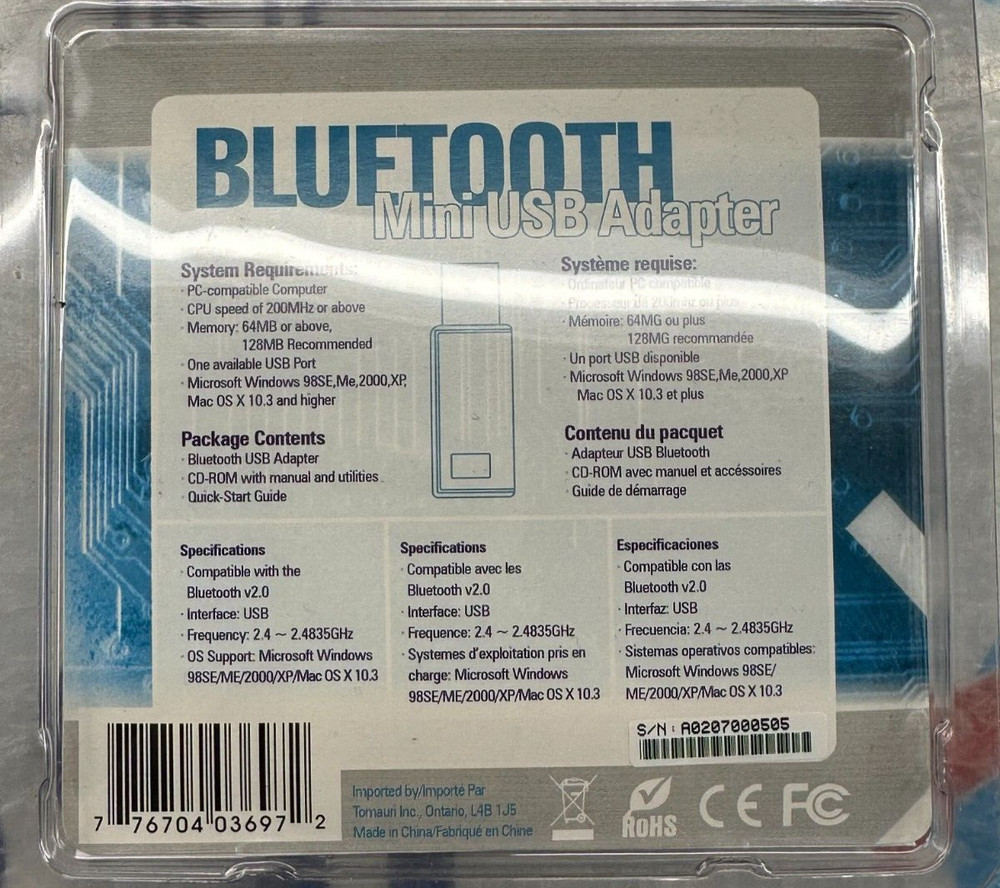 Blue Diamond Mini USB Blue Tooth Adapter