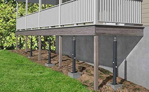 Akron Adjustable Floor Jack For Temporary Support, Size Range 1'-1' 3" (2 Pack)