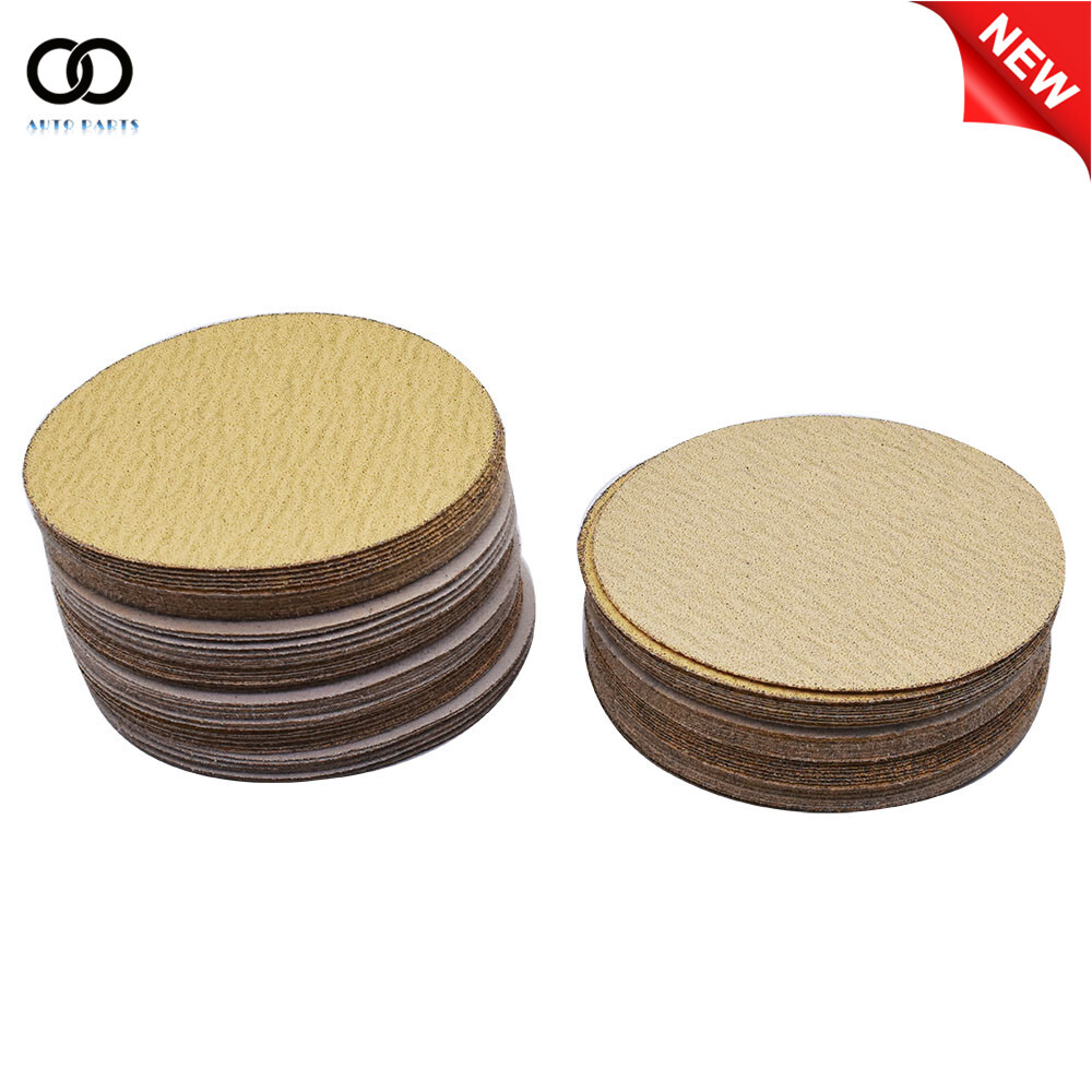 100Pcs 6" Sanding Disc NO-Hole Hook & Loop Sanding Discs 60-320 Grit Sand Paper