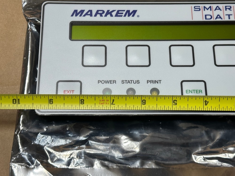 Markem-Imaje Smart Date SmartDate Front Display Panel Button Board w/ Lock & Key