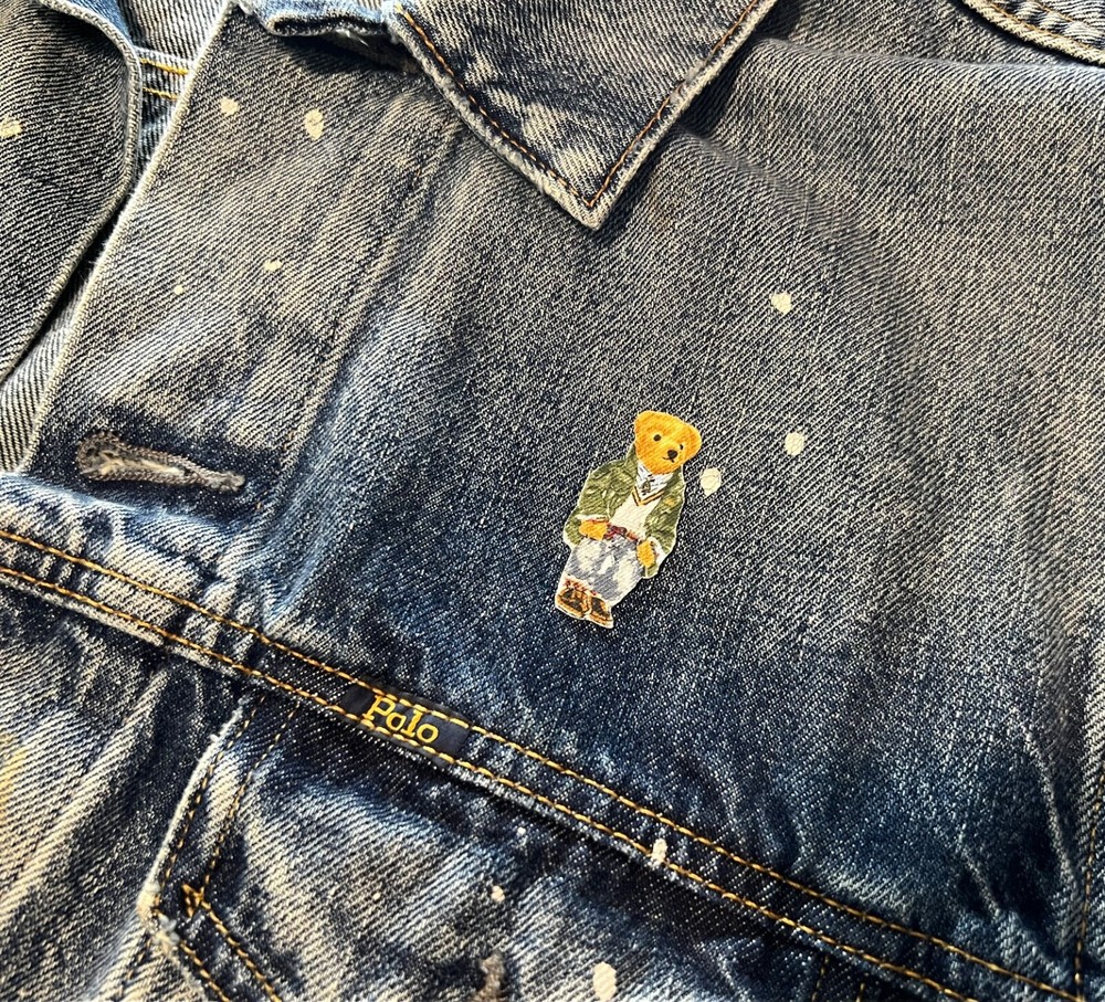 Polo Ralph Lauren custom College Bear Iron-on patch