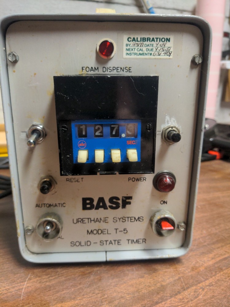 For Repair - BASF Urethane Systems Solid State Timer Model T-5 Foam Dispense