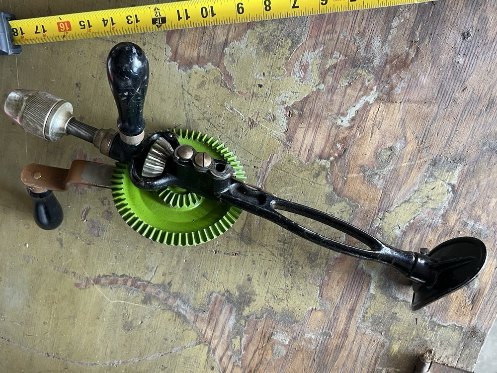 Vintage Cast Iron Hand Drill / Breast Drill