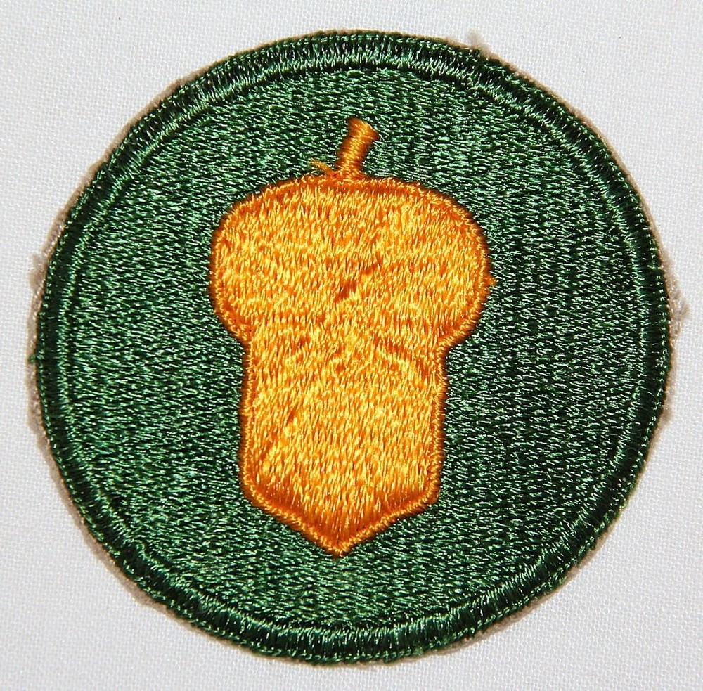 ORIGINAL POST WWII 87TH INFANTRY DIVISION PATCH, CUT EDGE CONSTRUCTION
