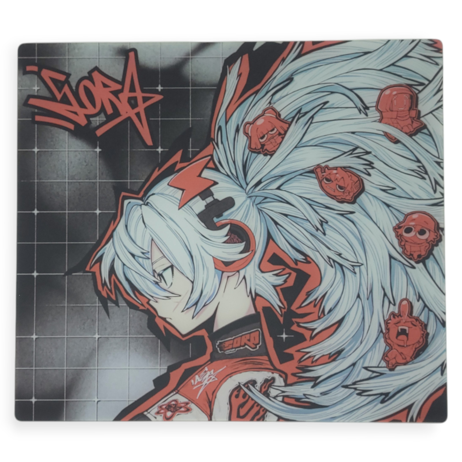 New Drift Sora Glass Mouse Pad Gaming Speed Precision with anti slip back