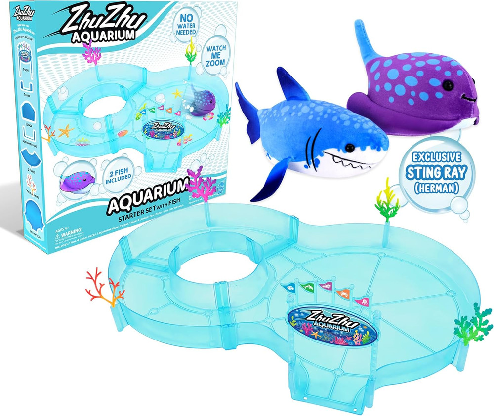 Aquarium Starter Set with 2 Fish