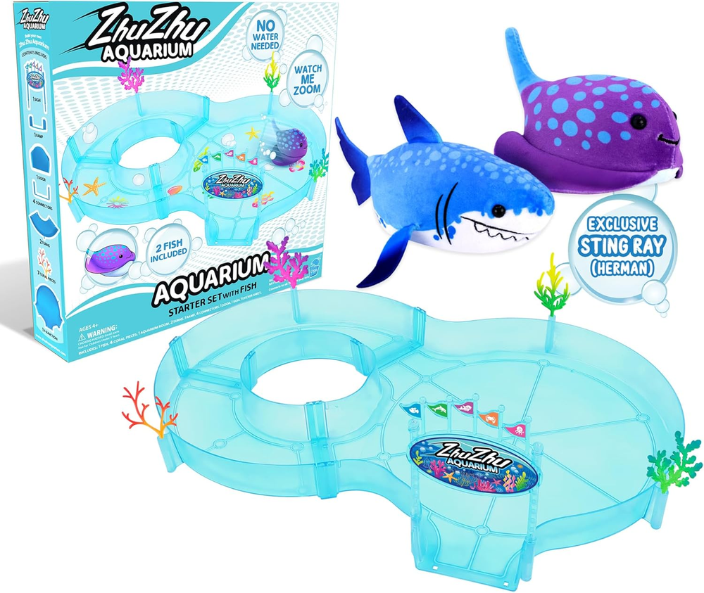 Aquarium Starter Set with 2 Fish