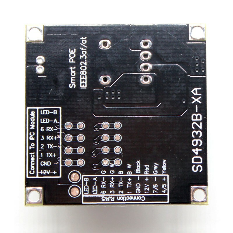 CCTV POE module Input 48V PCB board output DC12V with POE cable for ip camera