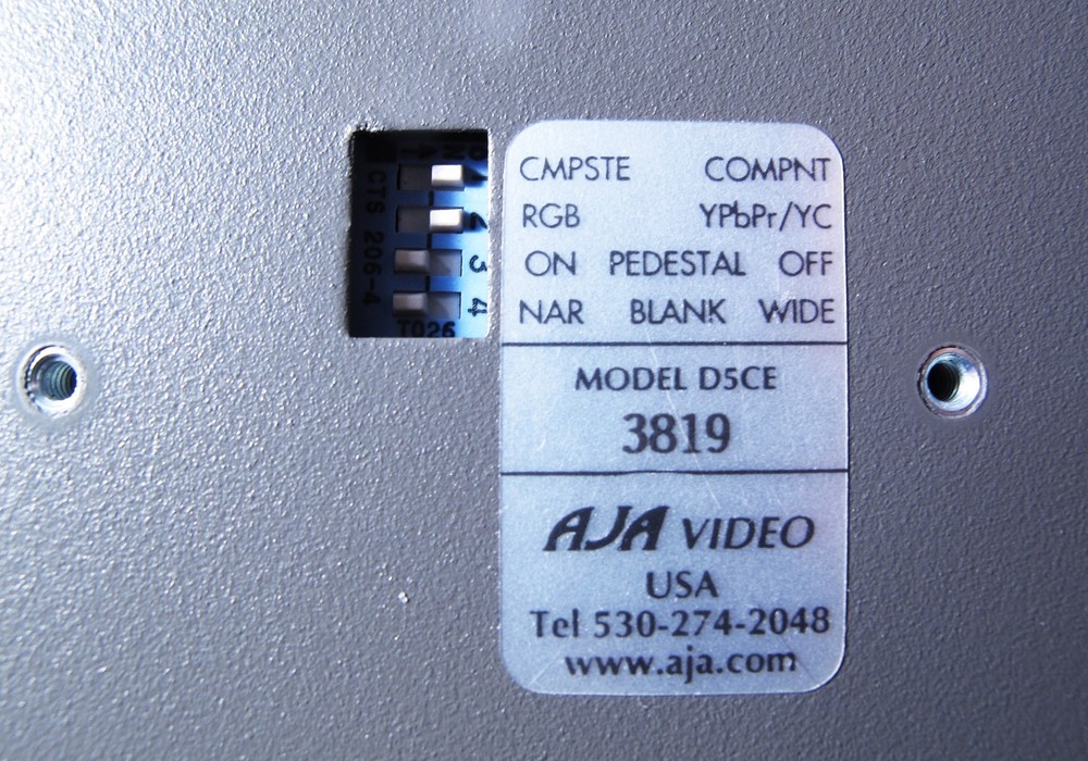 AJA D5CE SDI to Component/Composite Analog Video Decoder INCLUDES Power Supply!