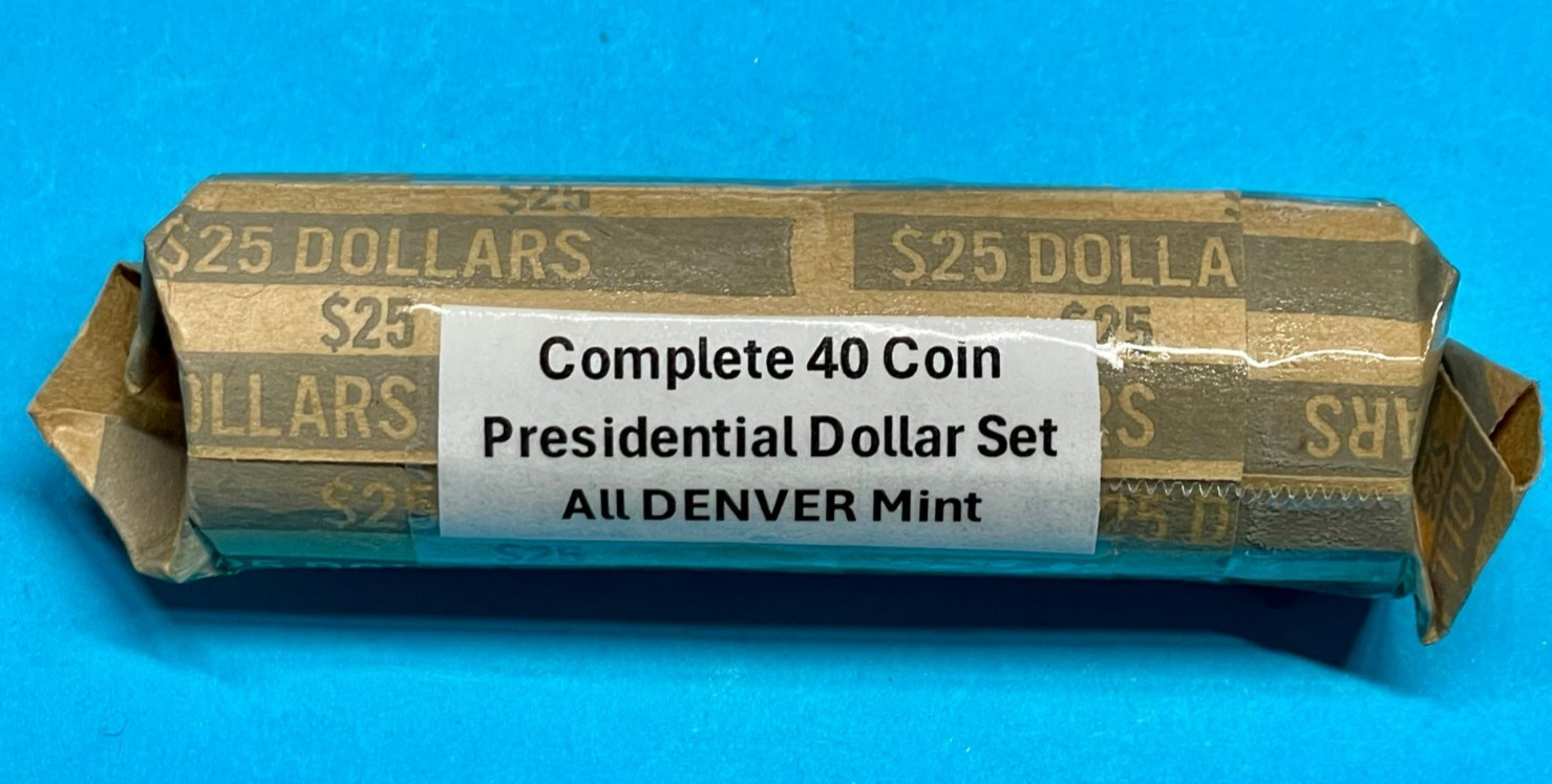 Complete Presidential Dollar DENVER MINT Set Of 40 UNCIRCULATED Coins 2007-2020