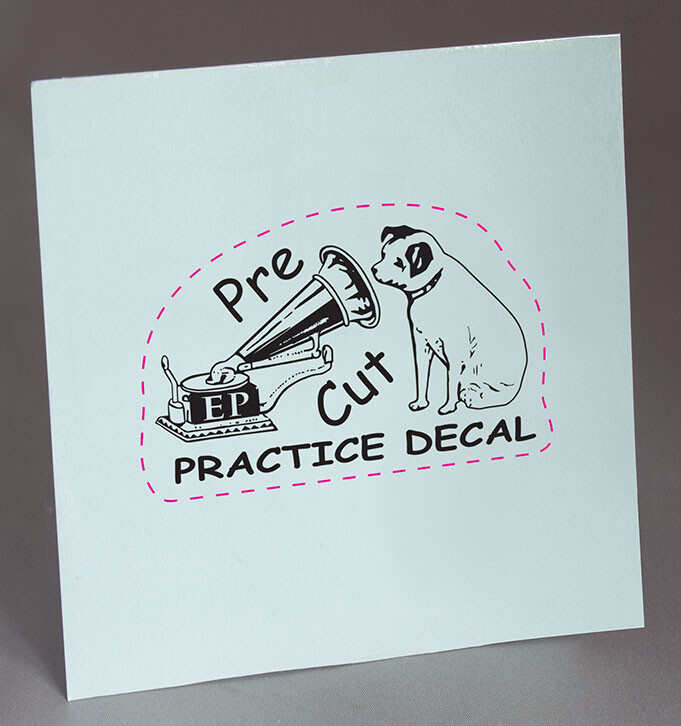 PRE CUT EDISON GEM WATER SLIDE DECAL LETTERS