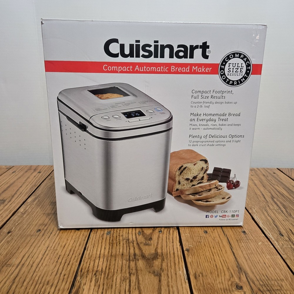 Cuisinart Compact Automatic Bread Maker CBK-110P1 Open Box