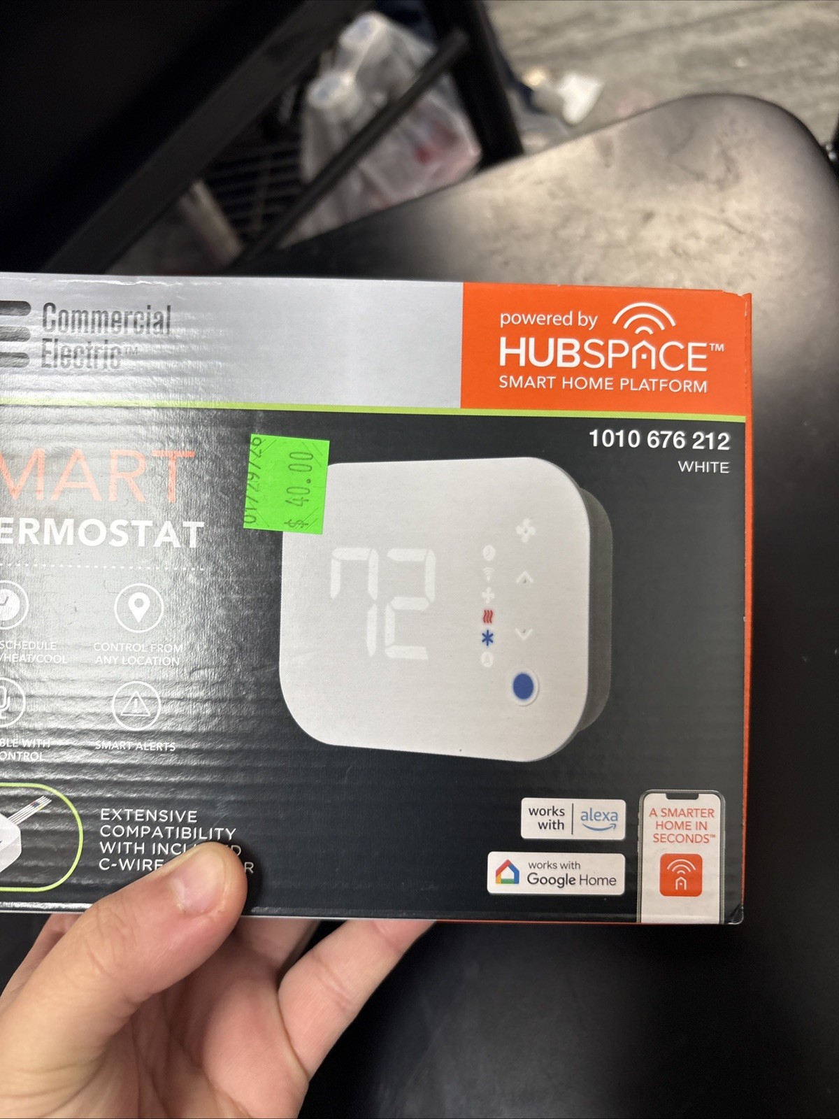 Commercial Electric Wi-Fi and Bluetooth Enabled Smart Programmable Thermostat