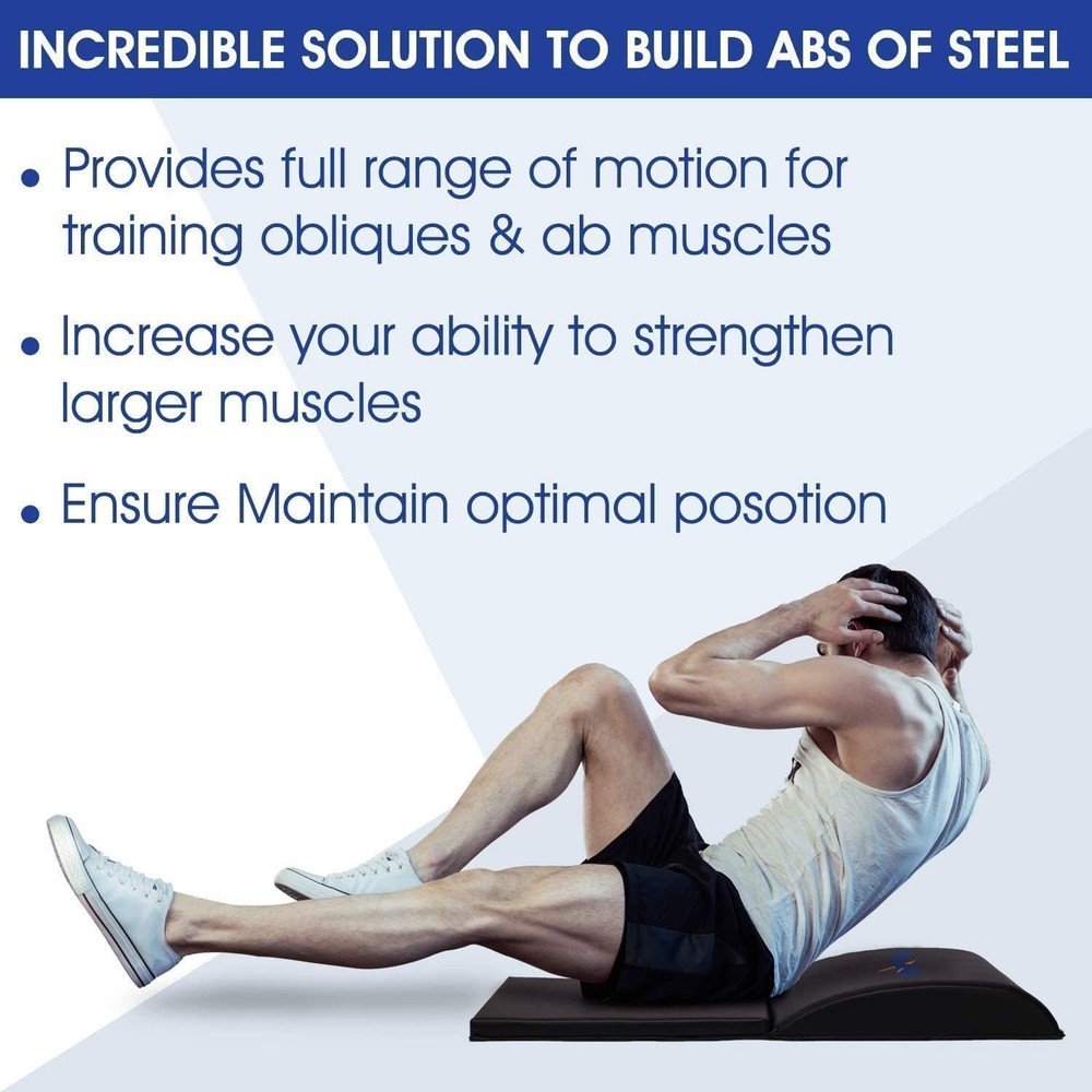 High-Density Ab Exercise Mat for Comfortable Core Training & Tailbone Support